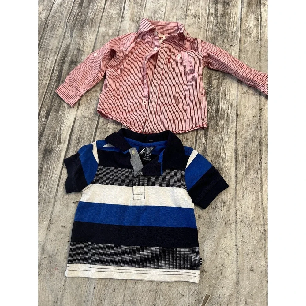 Lot Of 2 Size 6-9 Months Baby Boys‎ Shirts